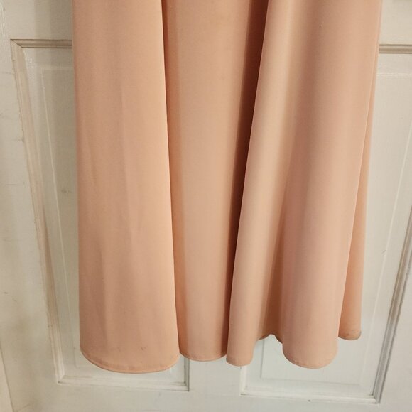 Cinderella Divine Beaded Peach Maxi Dress Size 4 Sheath Jewel Sleeveless Graduat - Picture 7 of 16